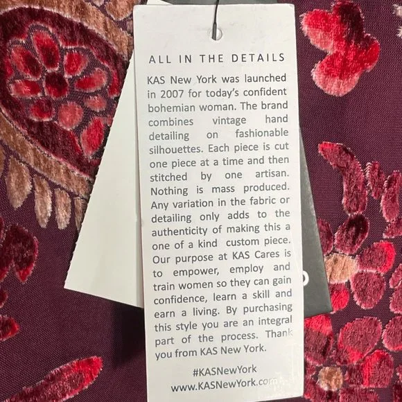 KAS of New York  Velvet burnout bomber jacket - Picture 10 of 13